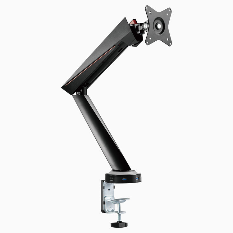 desky single LED gaming monitor arm