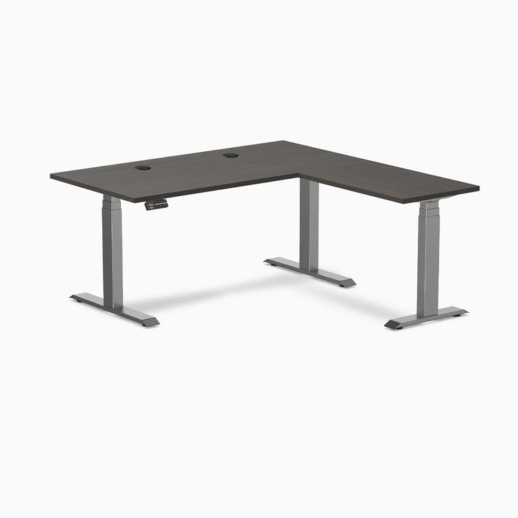 Desky L-Shape Laminate Sit Stand Desk