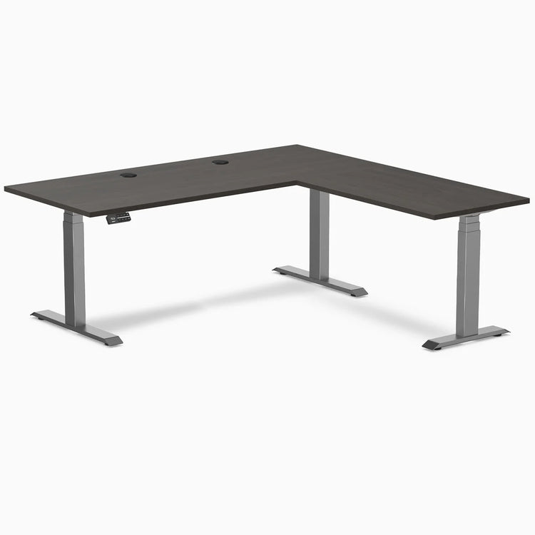 Desky L-Shape Laminate Sit Stand Desk