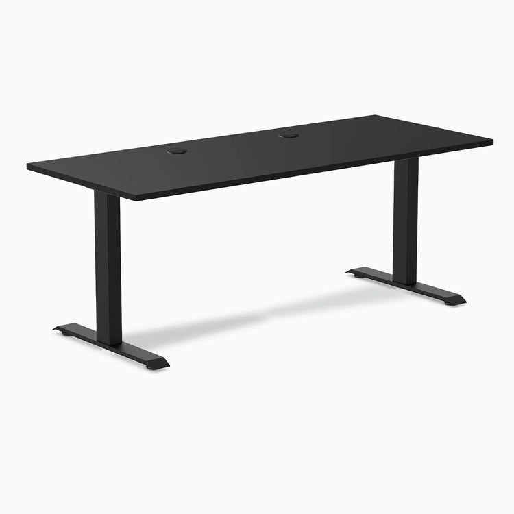 Desky Zero Scalloped Laminate Office Desk