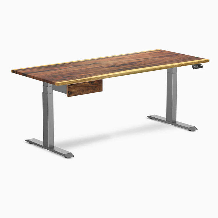 Desky Dual Hardwood Standing Desk With Drawer-Desky®