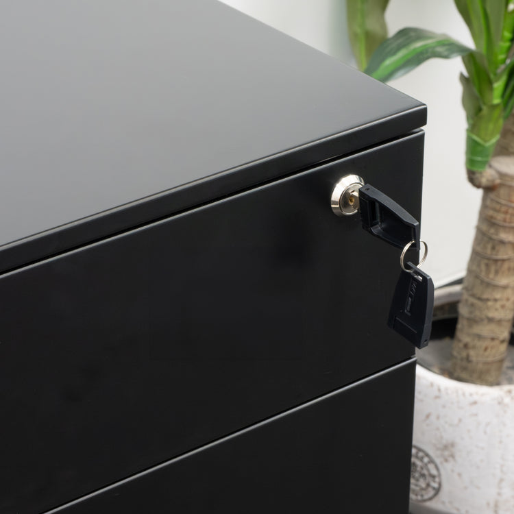 Desky GO Slimline Steel Mobile Pedestal