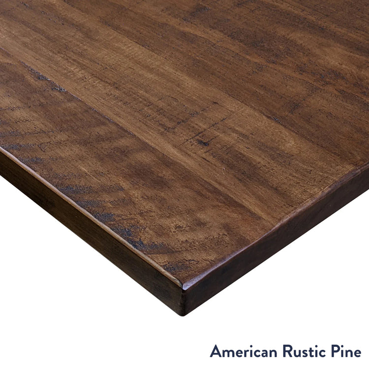 American rustic pine corner softwood desktop finish - Desky