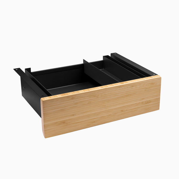 bamboo drawer in black frame