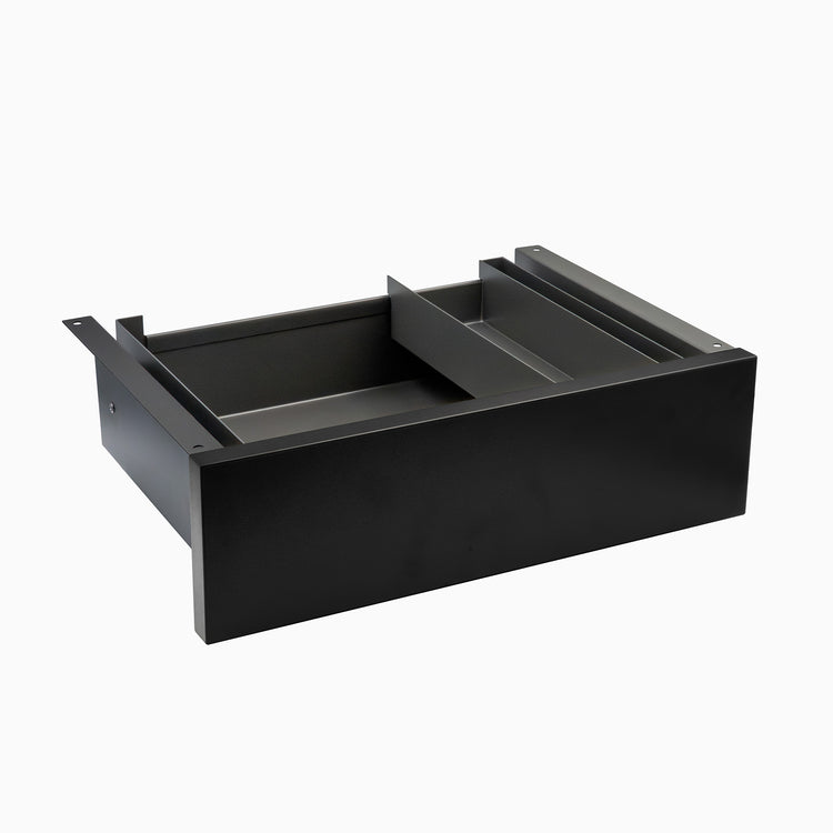 minimal under desk drawer black in space grey frame