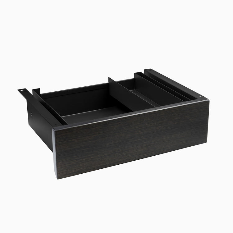 dark bamboo minimal drawer in black frame