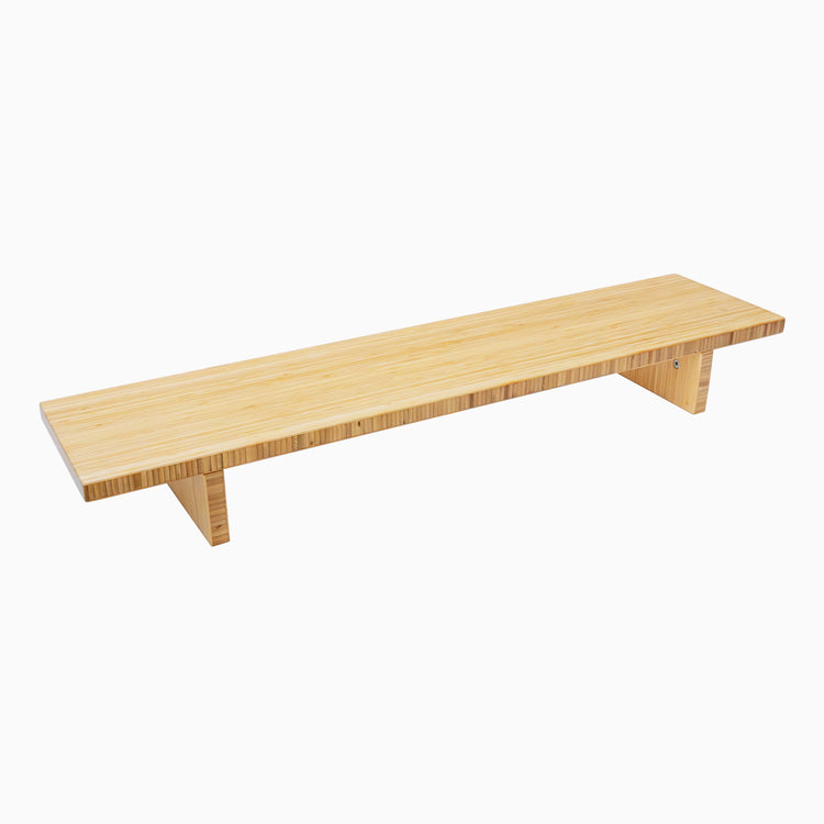 desky wooden monitor stand - bamboo