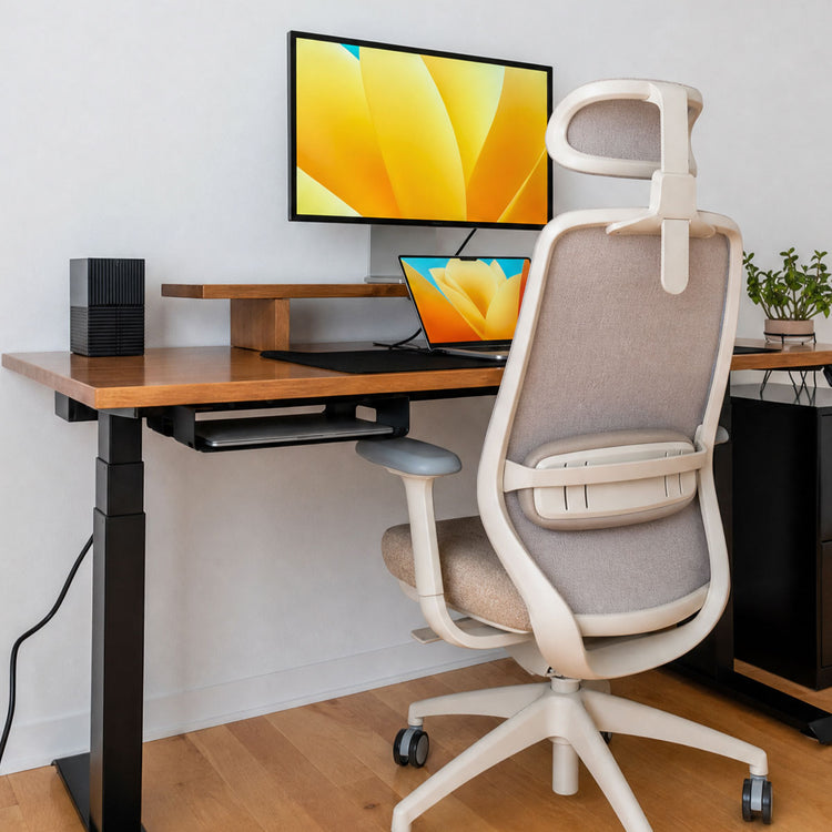Desky Under Desk Ultra Slim Shelf