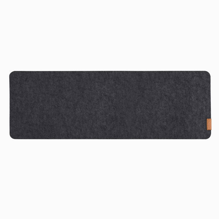 desky cork felt desk pad dark grey colour