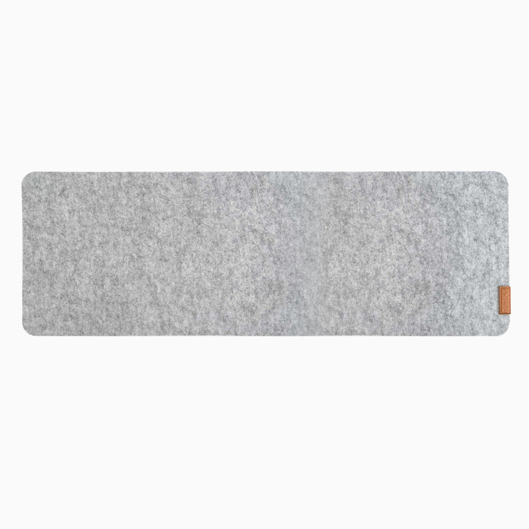 desky cork felt desk pad light grey colour