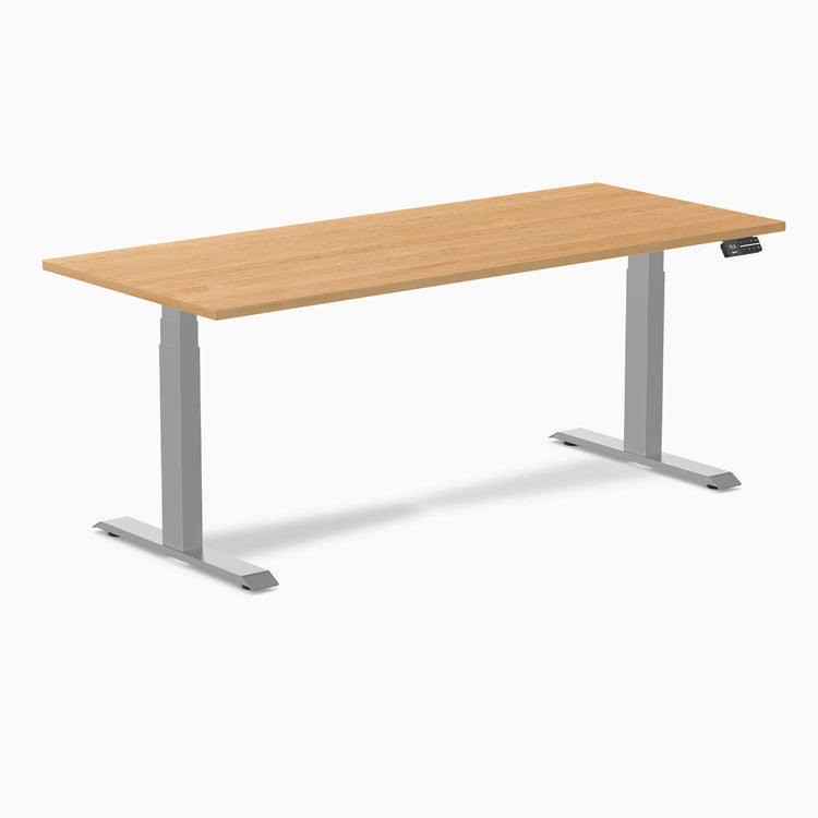 Desky Dual Hardwood Sit Stand Desk