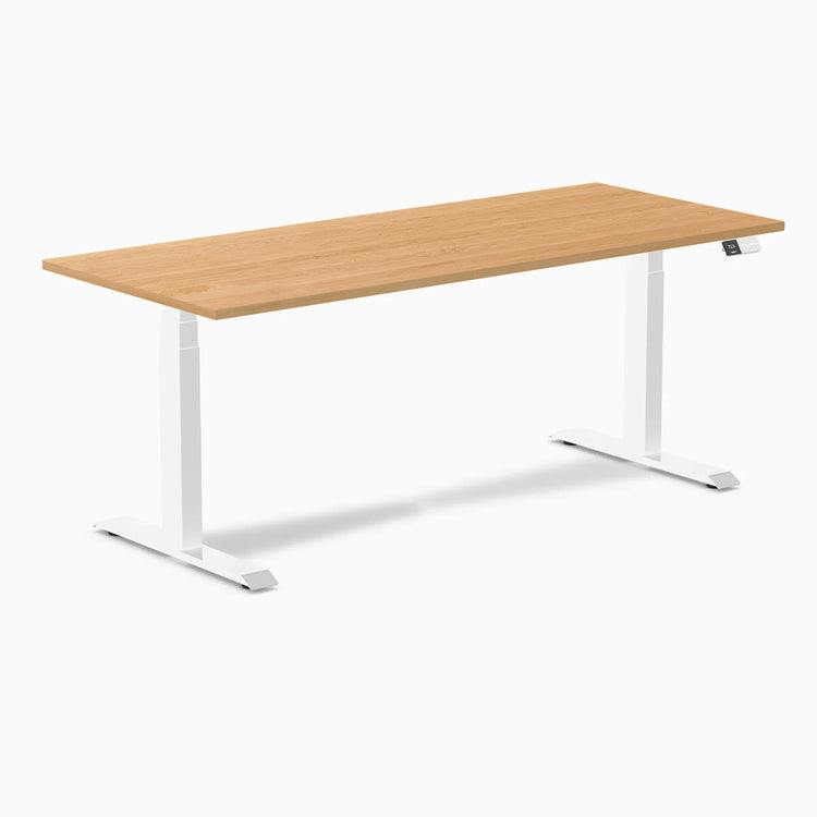 Desky Dual Hardwood Sit Stand Desk