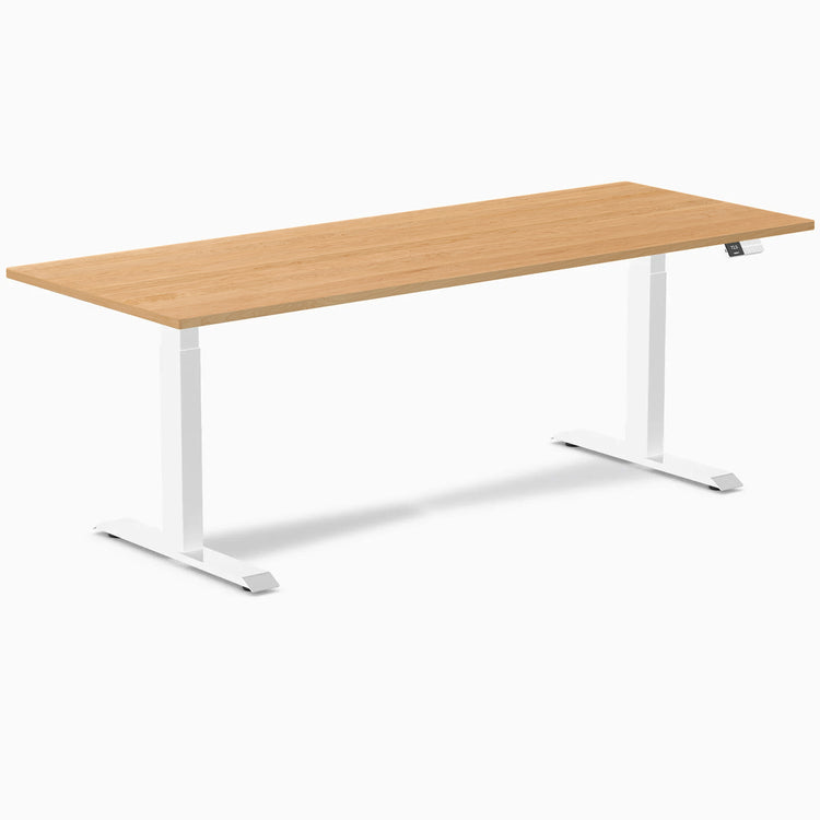 Desky Dual Hardwood Sit Stand Desk