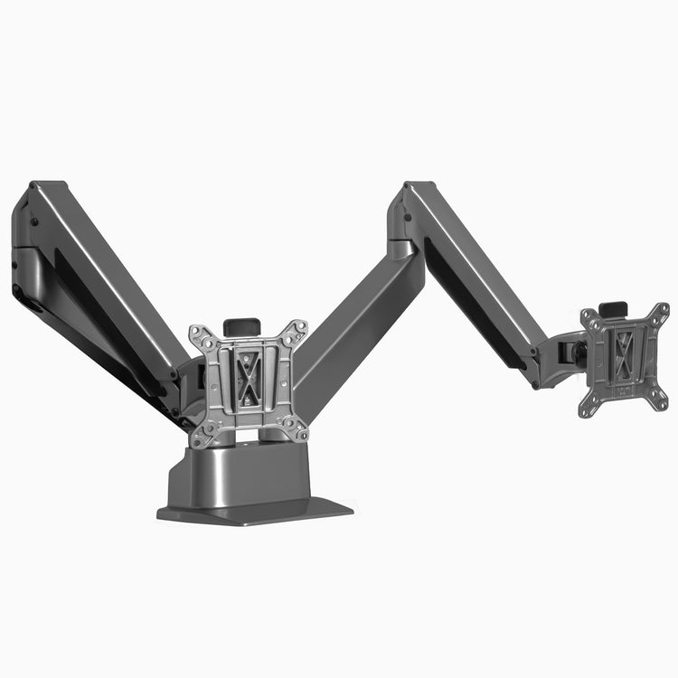 Space Grey dual monitor arm - Desky