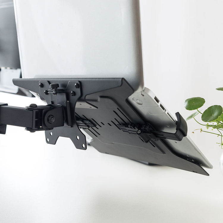 Vesa mounted laptop mount