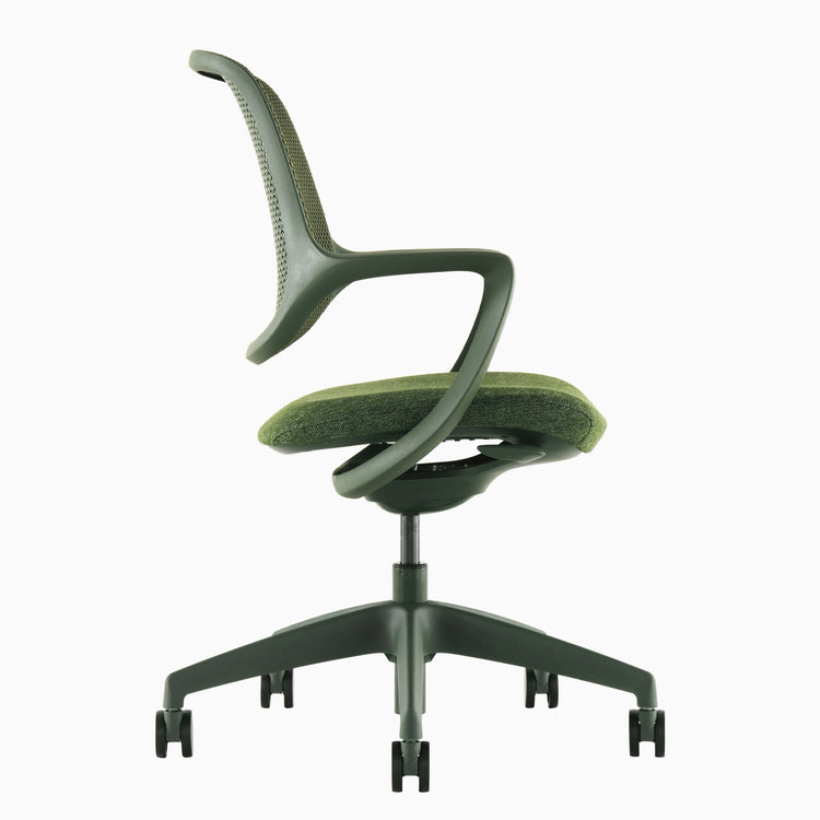 Dark green low back office chair - Desky