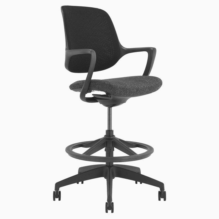 Low back office drafting chair