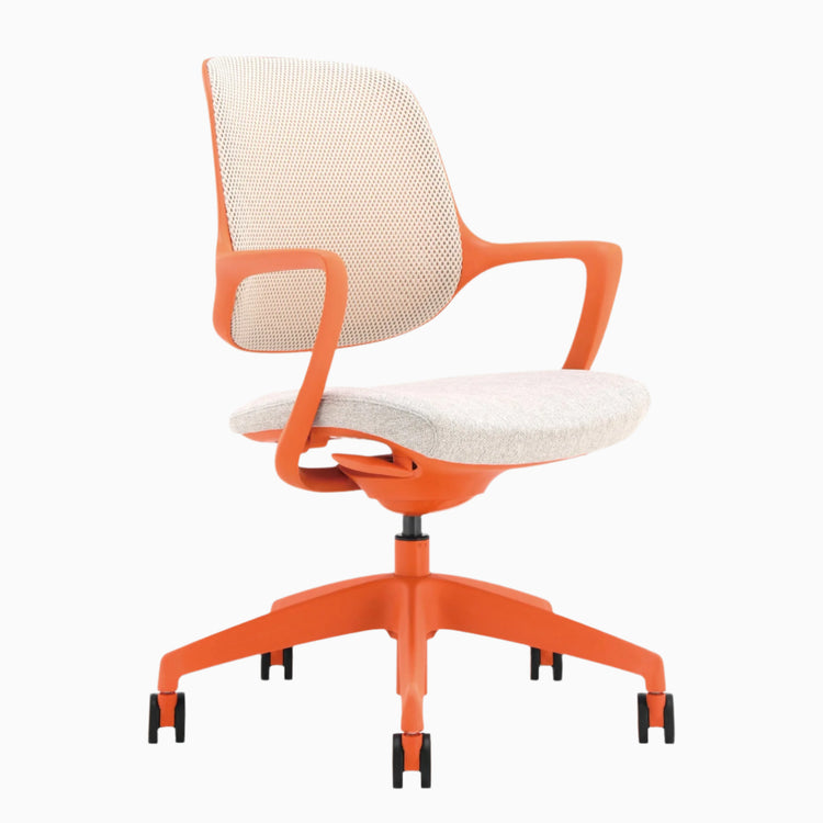 Low back ergo chair in orange