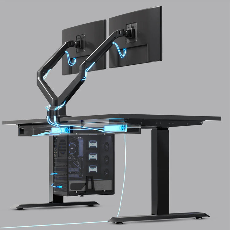Cable channel for standing desk - Desky