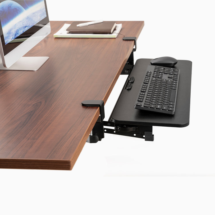 Desky Keyboard tray on desk
