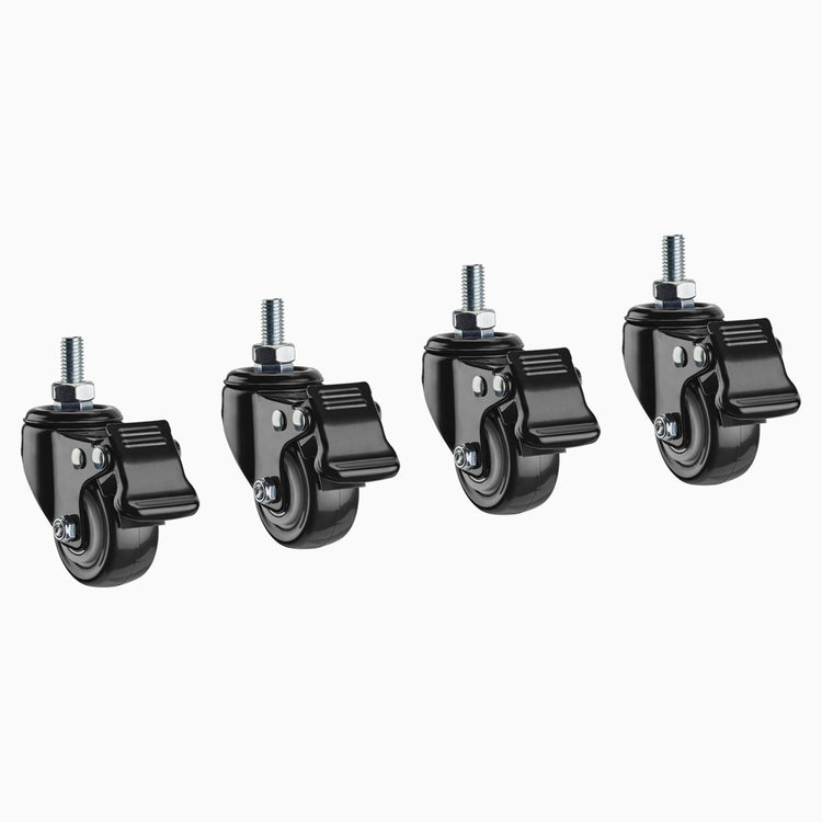 Desky lockable desk caster set