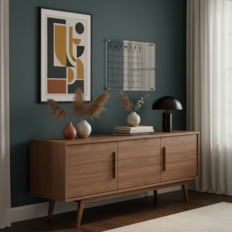 Aesthetic desky clear calendar wall