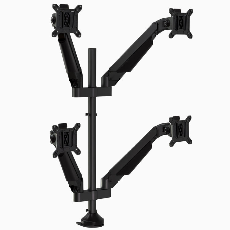 Quad monitor arm in black - Desky