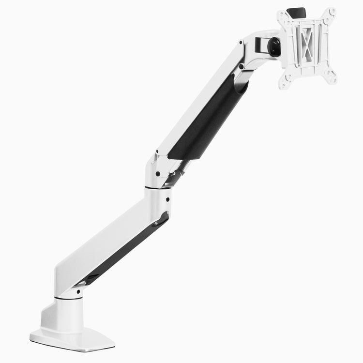 White single monitor arm