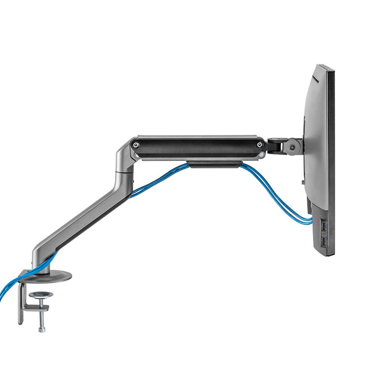 single spring monitor arm cable management