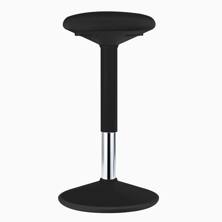 desky sit stand motion stool black
