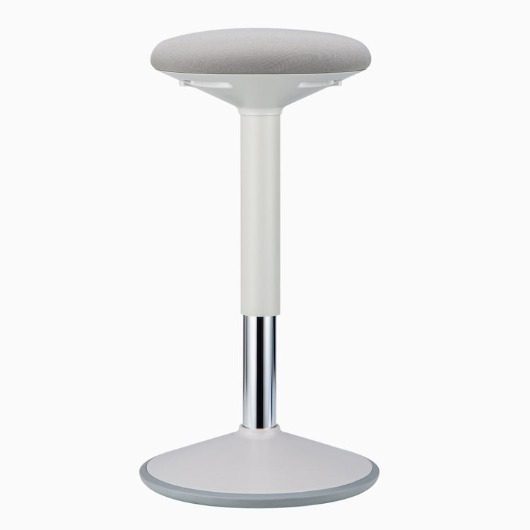 desky sit stand motion stool white