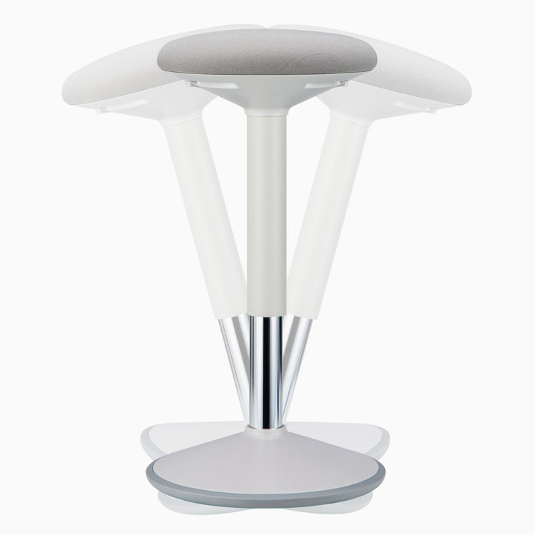 Standing desk stool in white