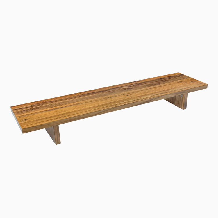 desky wooden monitor stand - teak