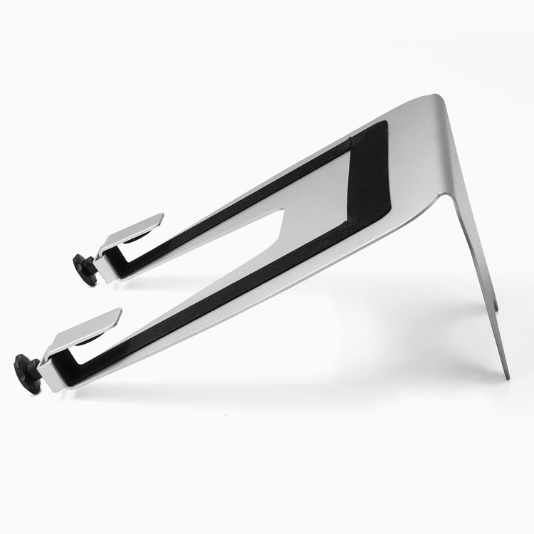 Universal size laptop mount in silver