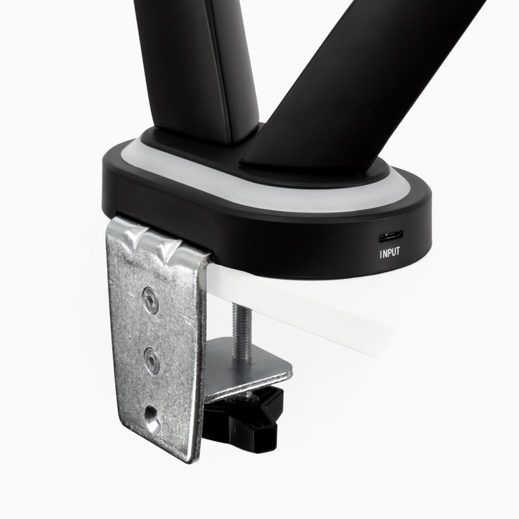 desky dual led gaming monitor arm base