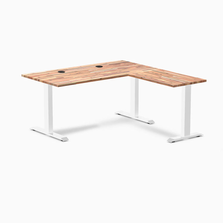 Desky Zero Softwood L-Shape Office Desk
