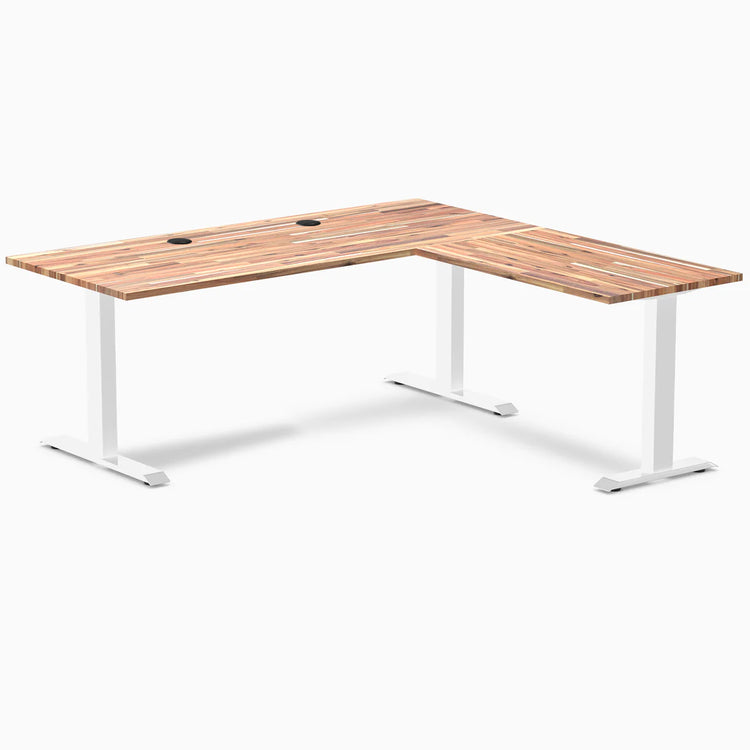 Desky Zero Softwood L-Shape Office Desk