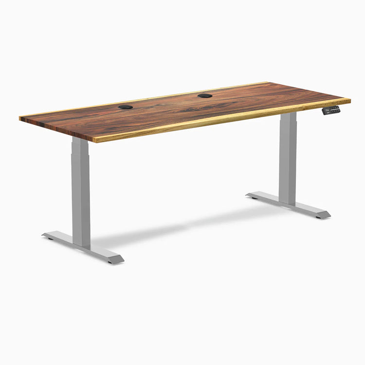 Desky Dual Hardwood Sit Stand Desk