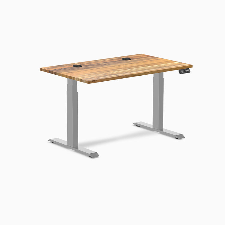 Desky Dual Hardwood Sit Stand Desk