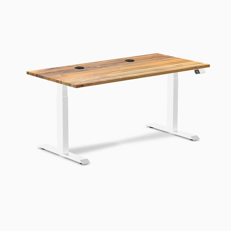 Desky Dual Hardwood Sit Stand Desk