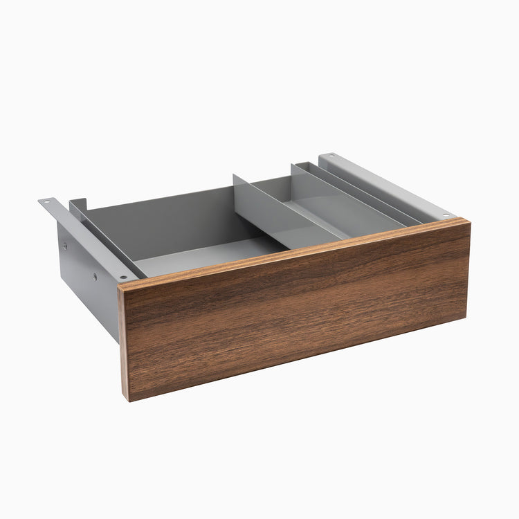 jarrah legno minimal drawer in grey frame