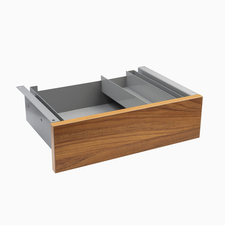 prime oak melamine drawer in grey frame