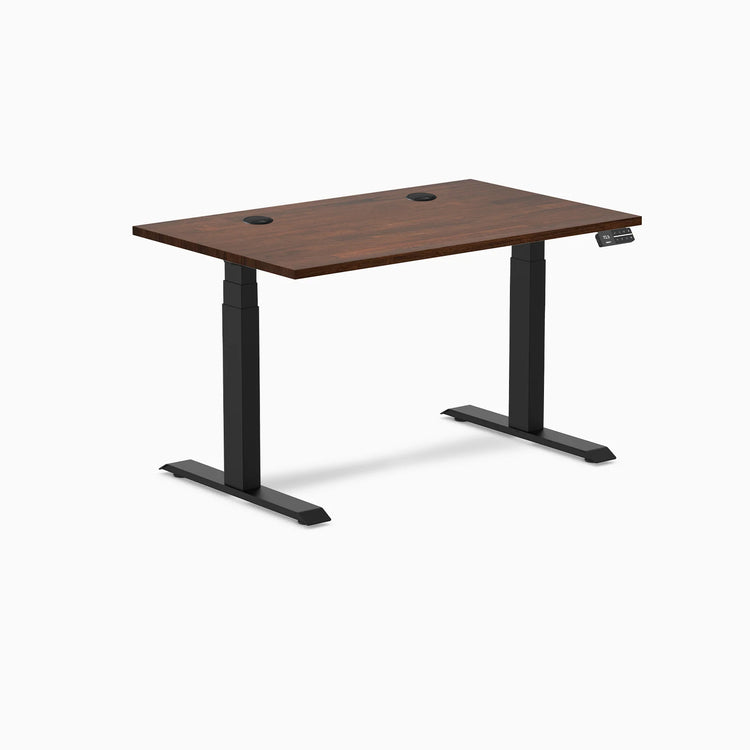 Desky Dual Rubberwood Sit Stand Desk