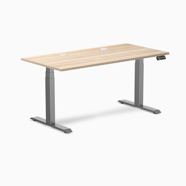Desky Dual Laminate Sit Stand Desk