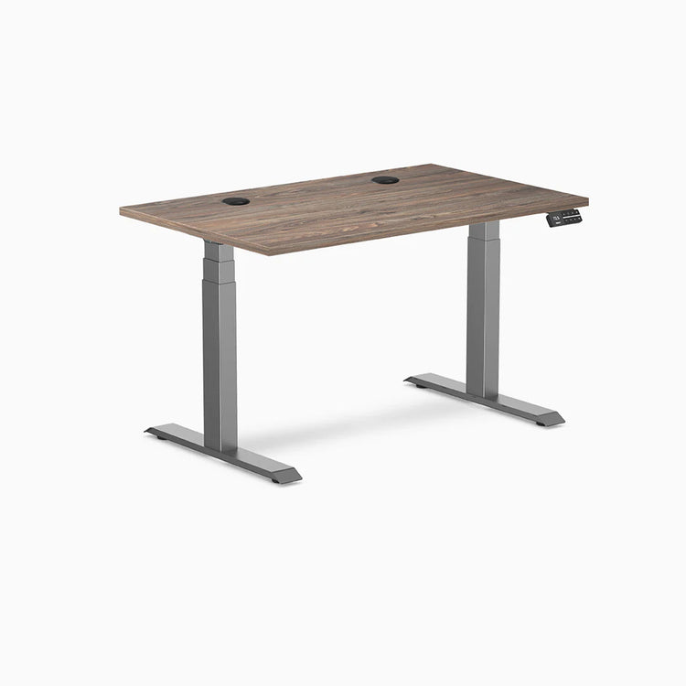 Desky Dual Laminate Sit Stand Desk