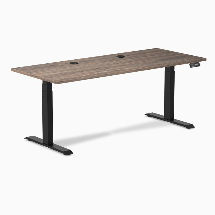 Desky Dual Laminate Sit Stand Desk