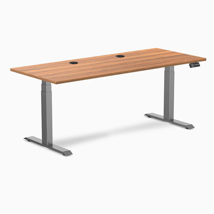 Desky Dual Laminate Sit Stand Desk