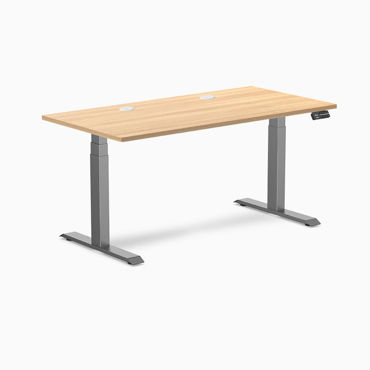 Desky Dual Laminate Sit Stand Desk
