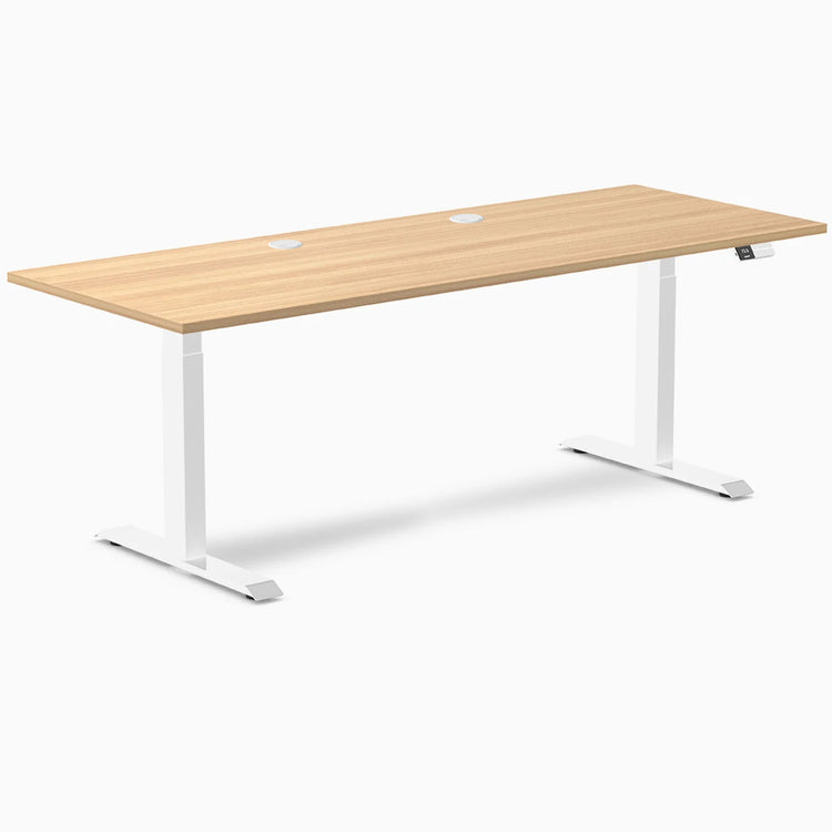 Desky Dual Laminate Sit Stand Desk