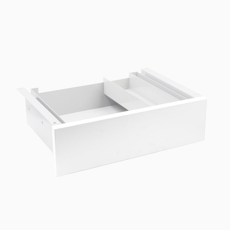 white drawer in white frame